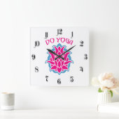 Do yoga vierkante klok (Huis)