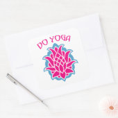 Do yoga vierkante sticker (Envelop)