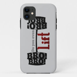 Do you even lift bro barbells iPhone 11 hoesje