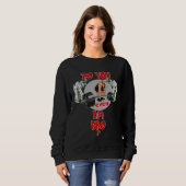 Do you even lift bro Santa workout sweater gym wei (Voorkant volledig)