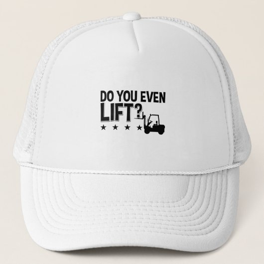 Do You Even Lift Forklift Operator Worker Driver Trucker Pet (Voorkant)