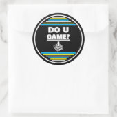 Do You Game? B Y W Ronde Sticker (Tas)