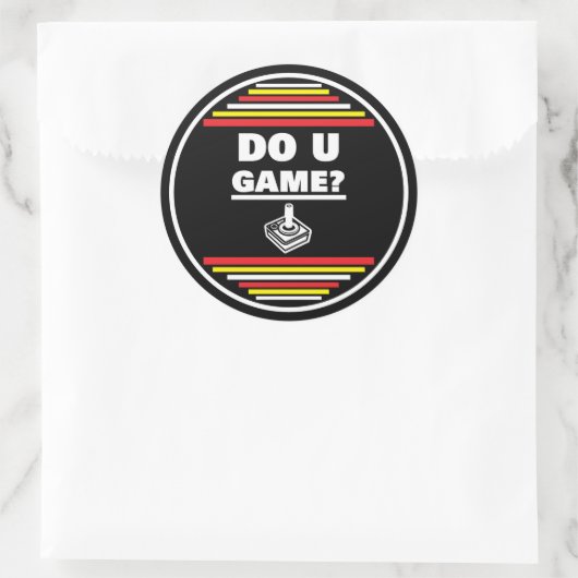 Do You Game? Ronde Sticker (Tas)