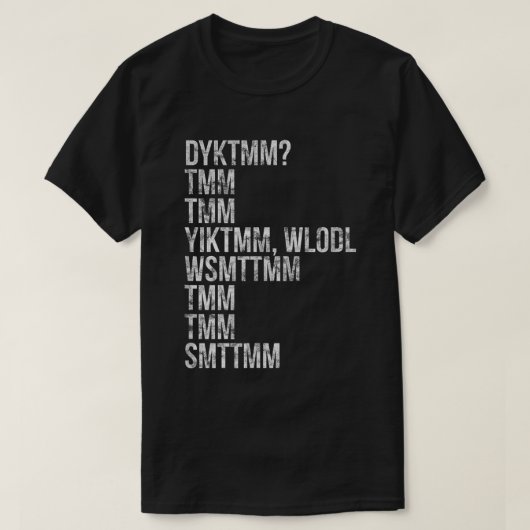 Do You Know The Muffin Man Cryptic Tee T-shirt (Design voorkant)