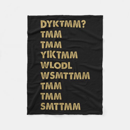 Do You Know The Muffin Man_ Dyktmm_ Funny Nostalgi Fleece Deken (Voorkant)