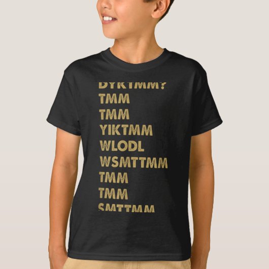 Do You Know The Muffin Man_ Dyktmm_ Funny Nostalgi T-shirt (Voorkant)