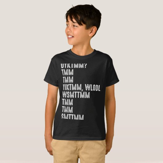 Do You Know The Muffin Man Dyktmm Funny Quote T-shirt (Voorkant volledig)
