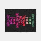 Do You Know The Muffin Man Dyktmm Nostalgia Funny Fleece Deken (Voorkant (Horizontaal))