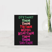 Do You Know The Muffin Man Dyktmm Nostalgia Funny Kaart (Voorkant)