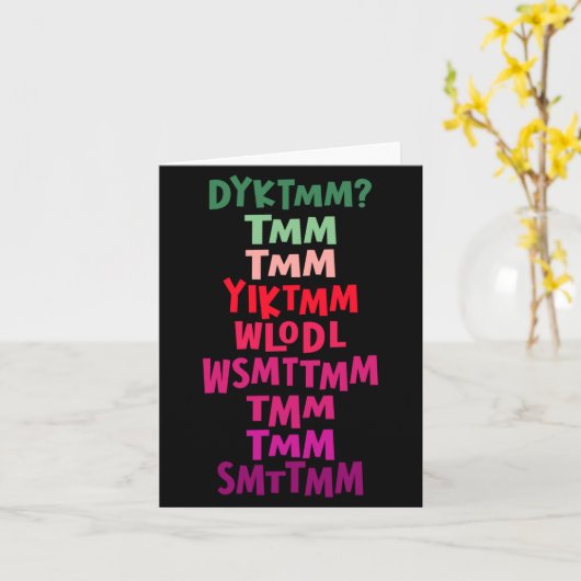 Do You Know The Muffin Man Dyktmm Nostalgia Funny Kaart (Gele Bloem)