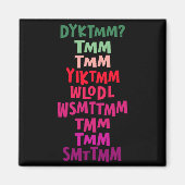 Do You Know The Muffin Man Dyktmm Nostalgia Funny Magneet (Voorkant)