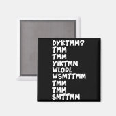 Do You Know The Muffin Man Dyktmm Nostalgia Funny Magneet (Voorkant / Achterkant)