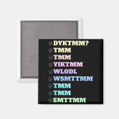 Do You Know The Muffin Man Dyktmm Nostalgia Funny  Magneet (Voorkant / Achterkant)