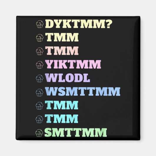 Do You Know The Muffin Man Dyktmm Nostalgia Funny  Magneet (Voorkant)