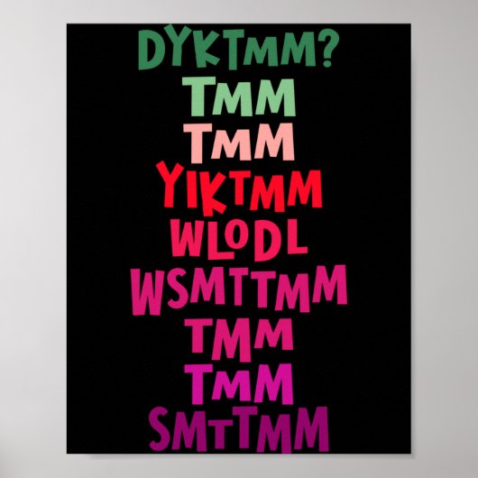 Do You Know The Muffin Man Dyktmm Nostalgia Funny Poster (Voorkant)
