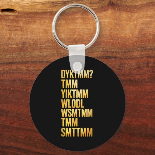 Do You Know The Muffin Man Dyktmm  Sleutelhanger (Voorkant)