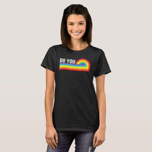 Do You LGBTQ Pride Lesbian Gay Trans Rainbow Ally  T-shirt (Voorkant volledig)