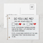 Do You Like me? Postcards Feestdagenkaart (Voorkant / Achterkant)