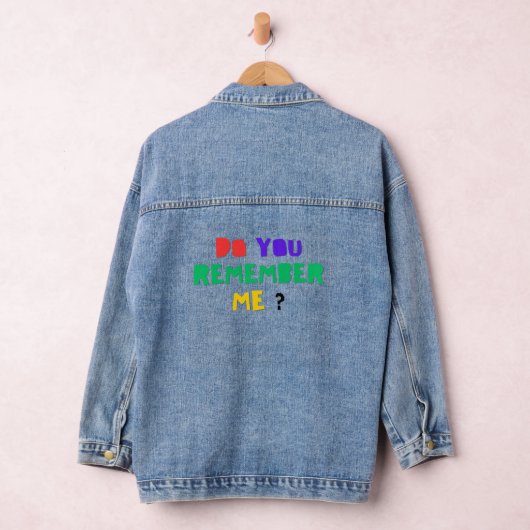 DO YOU REMEMBER ME Denim Jacket (Hangar)