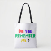 DO YOU REMEMBER ME Denim Jacket Tote Bag (Voorkant)