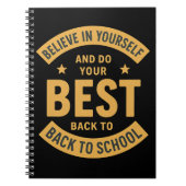 Do Your Best – Back to School Notebook Notitieboek (Voorkant)
