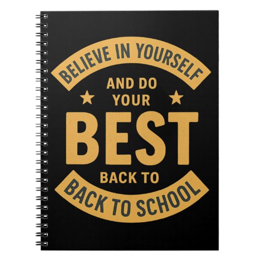 Do Your Best – Back to School Notebook Notitieboek (Voorkant)