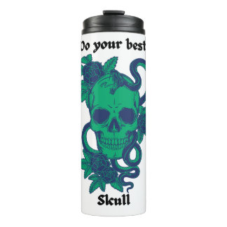 Do your best, skull thermosbeker