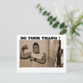 Do your thang! briefkaart (Staand voorkant)