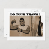 Do your thang! briefkaart (Voorkant / Achterkant)