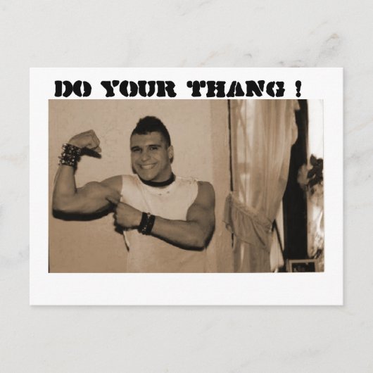 Do your thang! briefkaart (Voorkant)