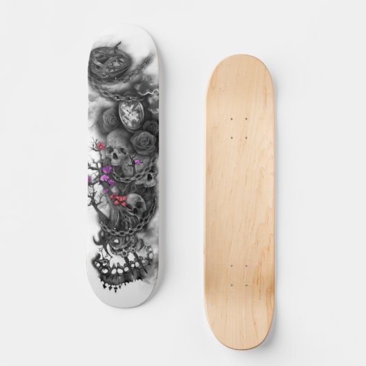 DOA MIA Skull Deck Persoonlijk Skateboard (Voorkant)