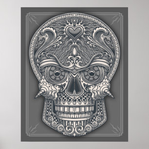 Doadly Love Skull Poster