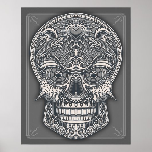 Doadly Love Skull Poster (Voorkant)