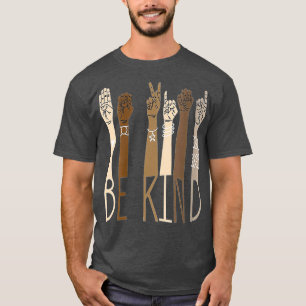 Doaf Be Kind Sign Language Hand Talking Teachers I T-shirt