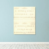 Doaf en Mutisme, statistische Amerikaanse lithogra Canvas Afdruk (Insitu (Houten vloer))