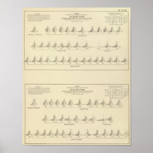 Doaf en Mutisme, statistische Amerikaanse lithogra Poster
