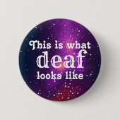 Doaf  Galaxy Identity Ronde Button 5,7 Cm (Voorkant)