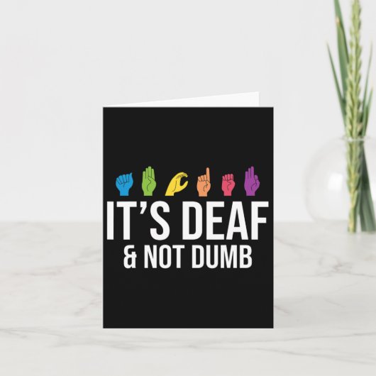 Doaf niet gedumb kaart (Voorkant)