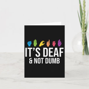 Doaf niet gedumb kaart