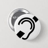 Doafsymbool Ronde Button 5,7 Cm (Voorkant /achterkant)