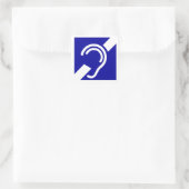 Doafsymbool Vierkante Sticker (Tas)