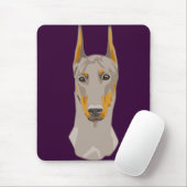 Dob erman Head, Fawn Muismat (Met muis)