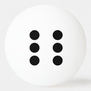 Dobbel 6 pingpongbal