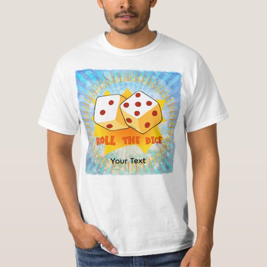 Dobbel de dobbelsteen t-shirt (Voorkant)