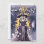 Dobbel de Heksen Oktober Halloween Bunco Kaart (Voorkant)