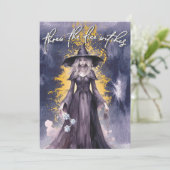 Dobbel de Heksen Oktober Halloween Bunco Kaart (Staand voorkant)