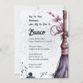 Dobbel de Heksen Oktober Halloween Bunco Kaart (Achterkant)