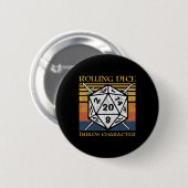 Dobbelen Bouwt Karakter Grappige Rpg Tafelblad G Ronde Button 5,7 Cm (Voorkant /achterkant)