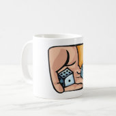 Dobbelen Koffiemok (Voorkant links)