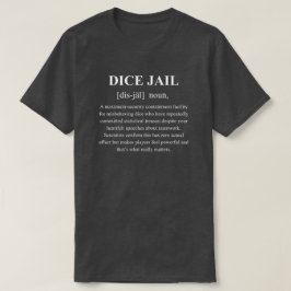 Dobbelgevangenis Grappige Definitie Met Witte Teks T-shirt